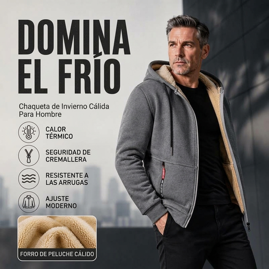 ⏰🔥 ¡OFERTA 50% OFF! 🧥❄️ Chaqueta con Capucha Cálida de Invierno para Hombre – Abrigada, Cómoda y Resistente al Frío