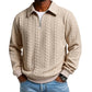 ⏰🔥 ¡OFERTA 50% OFF! 👕✨ Jersey de Punto Trenzado con Media Cremallera para Hombre – Cuello de Solapa, Suave, Ligero y Elegante para Cualquier Ocasión