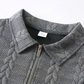 ⏰🔥 ¡OFERTA 50% OFF! 👕✨ Jersey de Punto Trenzado con Media Cremallera para Hombre – Cuello de Solapa, Suave, Ligero y Elegante para Cualquier Ocasión