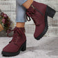⏰🔥 ¡OFERTA 50% OFF! 👢✨ Botines Vaqueros de Tacón Grueso para Mujer – Estables, Cómodos, Modernos y Fáciles de Combinar