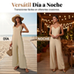 ⏰🔥 ¡OFERTA 50% OFF! 👗☀️ Mono de Pierna Ancha para Mujer – Cuello en V, Espalda Abierta, Tejido Transpirable y Máxima Comodidad