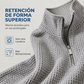Sudadera para hombre con textura de gofre, cuello semicientral y corte holgado