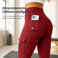 Pantalones de yoga cargo de talle alto para mujer