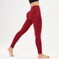 Pantalones de yoga cargo de talle alto para mujer