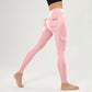 Pantalones de yoga cargo de talle alto para mujer
