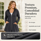 Chaqueta con capucha y cremallera de media longitud para mujer