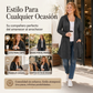 Chaqueta con capucha y cremallera de media longitud para mujer