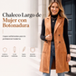 ⏰🔥 ¡OFERTA 50% OFF! 🧥✨ Chaleco Largo Cruzado para Mujer – Textura Gamuza Premium, Silueta Elegante y Estilo Versátil