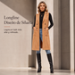 ⏰🔥 ¡OFERTA 50% OFF! 🧥✨ Chaleco Largo Cruzado para Mujer – Textura Gamuza Premium, Silueta Elegante y Estilo Versátil