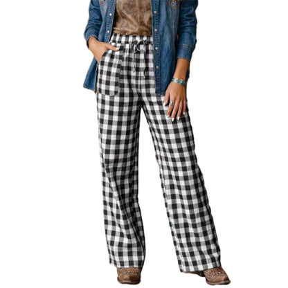 ⏰🔥 ¡OFERTA 50% OFF! 👖✨ Pantalón de Cuadros de Pierna Recta para Mujer – Corte Favorecedor, Cómodo y Elegante para Cada Día