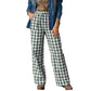 ⏰🔥 ¡OFERTA 50% OFF! 👖✨ Pantalón de Cuadros de Pierna Recta para Mujer – Corte Favorecedor, Cómodo y Elegante para Cada Día