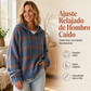⏰🔥 ¡OFERTA 50% OFF! 🧶✨ Jersey de Punto con Capucha para Mujer – Diseño Retro de Cuadros, Corte Oversize y Comodidad Suave Todo el Día