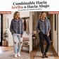 ⏰🔥 ¡OFERTA 50% OFF! 🧶✨ Jersey de Punto con Capucha para Mujer – Diseño Retro de Cuadros, Corte Oversize y Comodidad Suave Todo el Día