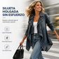 ⏰🔥 ¡OFERTA 50% OFF! 👖✨ Cazadora Vaquera Abierta para Mujer – Diseño Drapeado, Corte Favorecedor y Estilo Urbano Elegante