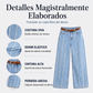 ⏰🔥 ¡OFERTA 50% OFF! 👖✨ Jeans de Pierna Ancha para Mujer – Ajuste Elástico, Estilo Moderno y Borde Sin Rematar con Look Casual