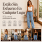 ⏰🔥 ¡OFERTA 50% OFF! 👖✨ Jeans de Pierna Ancha para Mujer – Ajuste Elástico, Estilo Moderno y Borde Sin Rematar con Look Casual