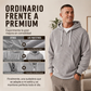 Sudadera con capucha de pana con media cremallera para hombre, estilo casual