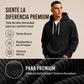 Sudadera con capucha de pana con media cremallera para hombre, estilo casual