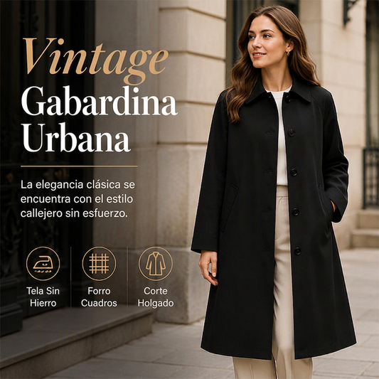 ⏰🔥 ¡OFERTA 50% OFF! 🧥✨ Abrigo Trench Vintage para Mujer – Corte Oversize, Elegancia Urbana y Diseño Sin Arrugas