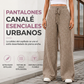 ⏰🔥 ¡OFERTA 50% OFF! 👖✨ Pantalones Canalé de Pierna Ancha para Mujer – Felpa Cálida, Corte Favorecedor y Comodidad Todo el Día
