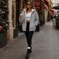 ⏰🔥 ¡50% OFF POR TIEMPO LIMITADO! 🧥❄️ Sudadera con Capucha Cálida para Mujer – Forro Acolchado Suave, Corte Holgado y Comodidad Invernal XL-5XL