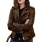 ⏰🔥 ¡50% OFF POR TIEMPO LIMITADO! 🧥✨ Chaqueta Moto de Cuero PU para Mujer – Corte Slim, Diseño Corto y Estilo Urbano con Actitud