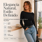 ⏰🔥 ¡OFERTA 50% OFF! 👚✨ Top de Punto Canelado para Mujer – Cuello Barco Elegante, Corte Favorecedor y Comodidad Todo el Día