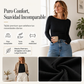 ⏰🔥 ¡OFERTA 50% OFF! 👚✨ Top de Punto Canelado para Mujer – Cuello Barco Elegante, Corte Favorecedor y Comodidad Todo el Día
