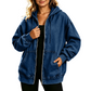 ⏰🔥 ¡50% OFF POR TIEMPO LIMITADO! 🧥✨ Chaqueta Vaquera con Capucha para Mujer – Corte Oversize, Cómoda y Versátil para Otoño e Invierno