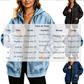 ⏰🔥 ¡50% OFF POR TIEMPO LIMITADO! 🧥✨ Chaqueta Vaquera con Capucha para Mujer – Corte Oversize, Cómoda y Versátil para Otoño e Invierno