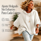 ⏰🔥 ¡50% OFF POR TIEMPO LIMITADO! 🧥✨ Sudadera con Capucha de Punto Vintage para Mujer – Diseño Desgastado, Tejido Suave y Estilo Casual Sofisticado