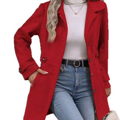 ⏰🔥 ¡50% OFF POR TIEMPO LIMITADO! 🧥✨ Abrigo Elegante de Mezcla de Lana para Mujer – Corte Entallado, Calidez Premium y Estilo Urbano Sofisticado