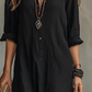 ⏰🔥 ¡50% OFF POR TIEMPO LIMITADO! 👗✨ Vestido Camisero Maxi para Mujer – Cuello Clásico, Abertura Elegante y Estilo Bohemio Versátil