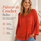 ⏰🔥 ¡50% OFF POR TIEMPO LIMITADO! 🧶✨ Jersey de Punto Calado para Mujer – Diseño Oversize, Tejido Transpirable y Estilo Bohemio Elegante