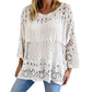 ⏰🔥 ¡50% OFF POR TIEMPO LIMITADO! 🧶✨ Jersey de Punto Calado para Mujer – Diseño Oversize, Tejido Transpirable y Estilo Bohemio Elegante