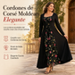 ⏰🔥 ¡50% OFF POR TIEMPO LIMITADO! 👗🌸 Vestido Largo Bordado Floral para Mujer – Escote Cuadrado, Corte Favorecedor y Elegancia Bohemia