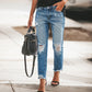 ⏰🔥 ¡50% OFF POR TIEMPO LIMITADO! 👖✨ Vaqueros Rotos Desgastados Retro para Mujer – Estilo Vintage, Ajuste Cómodo y Look Casual con Mucha Personalidad