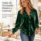 ⏰🔥 ¡50% OFF POR TIEMPO LIMITADO! 👚✨ Blusa Elegante de Terciopelo con Volantes para Mujer – Estilo Vintage, Tejido Suave y Diseño Sofisticado