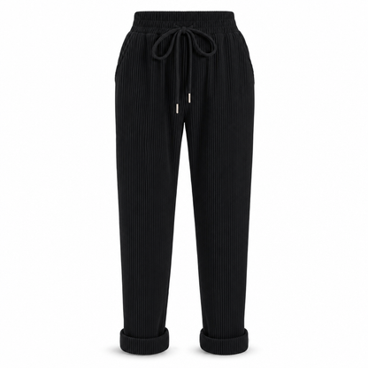 ⏰🔥 ¡50% OFF POR TIEMPO LIMITADO! 👖✨ Pantalones de Pierna Ancha para Mujer – Cintura Alta, Tejido Canelado Suave y Estilo Casual Elegante