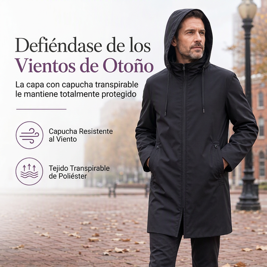 ⏰🔥 ¡50% OFF POR TIEMPO LIMITADO! 🧥✨ Chaqueta Cortaviento con Capucha para Hombre – Protección contra el Viento, Ajuste Cómodo y Estilo Casual Diario