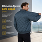 Abrigo acolchado forrado de felpa para hombre, ideal para invierno