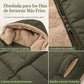 Abrigo acolchado reversible con capucha de corte entallado