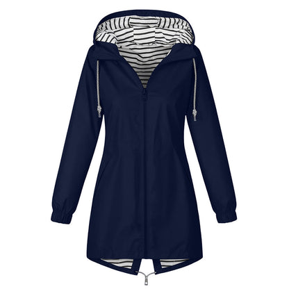 ⏰🔥 ¡50% OFF POR TIEMPO LIMITADO! 🧥🌧️ Chaqueta Impermeable con Capucha para Mujer – Protección contra la Lluvia, Cortavientos y Comodidad Ligera para Exterior