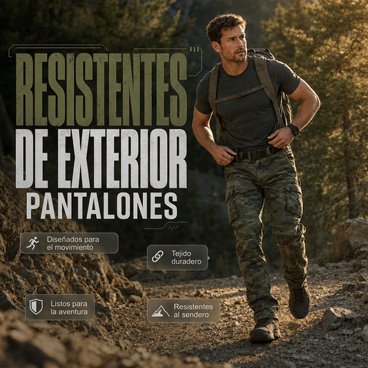 ⏰🔥 ¡50% OFF POR TIEMPO LIMITADO! 🏕️ Pantalones Cargo de Exterior para Hombre – Pierna Recta, Bolsillos Funcionales y Comodidad Todo el Día