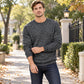 ⏰🔥 ¡50% OFF POR TIEMPO LIMITADO! 🧥 Sudadera de Cuello Redondo con Forro de Pana para Hombre – Calidez Superior, Estilo Elegante y Comodidad Todo el Día