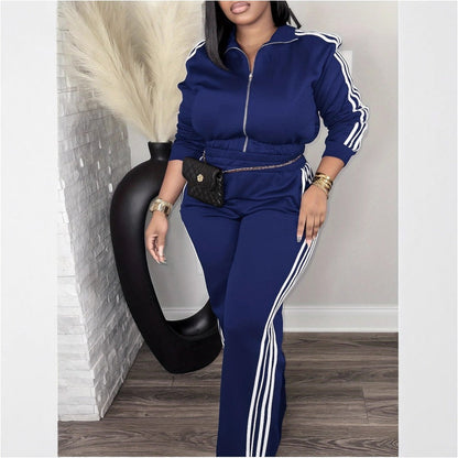 ⏰🔥 ¡50% OFF POR TIEMPO LIMITADO! 👟 Conjunto Deportivo de 2 Piezas para Mujer – Chaqueta con Cremallera y Pantalón Cómodo para un Estilo Casual