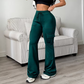 ⏰🔥 ¡50% OFF POR TIEMPO LIMITADO! 👖 Pantalones Cargo Acampanados de Talle Alto para Mujer – Ajuste Favorecedor, Bolsillos Funcionales y Estilo Moderno