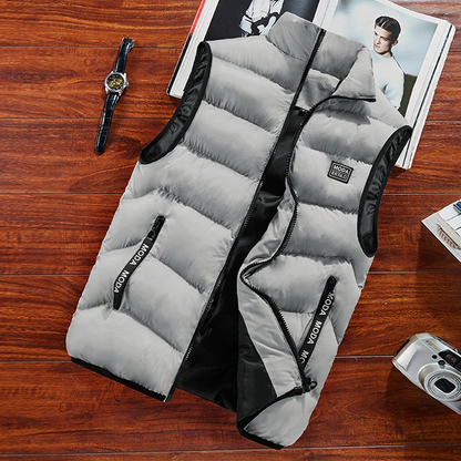 ⏰🔥 ¡50% OFF POR TIEMPO LIMITADO! 🧥 Chaleco Cálido Acolchado para Hombre – Cuello Alto, Ligero y Perfecto para Capas en Otoño e Invierno