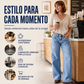⏰🔥 ¡50% OFF POR TIEMPO LIMITADO! 👖 Vaqueros de Pierna Ancha de Alta Elasticidad para Mujer – Comodidad Flexible, Corte Favorecedor y Estilo Casual Moderno