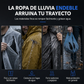 Poncho de lluvia largo de EVA con capucha